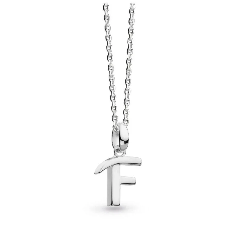 Silver Signature Capital F Necklace