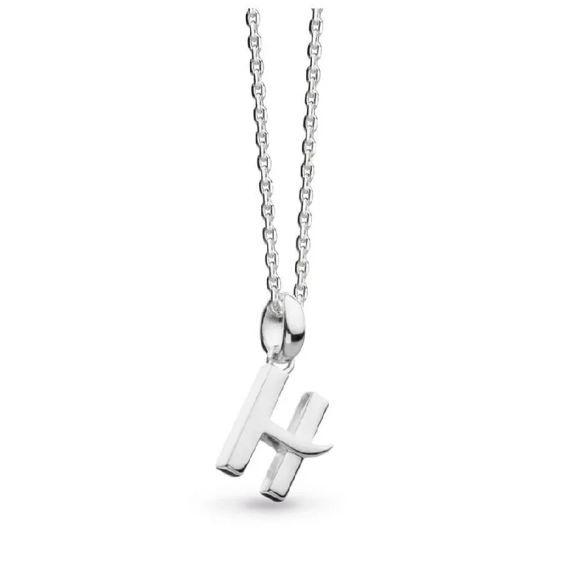 Silver Signature Capital H Necklace