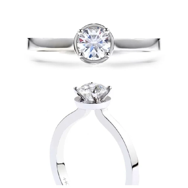 18ct white gold Purely Bridal solitaire ring