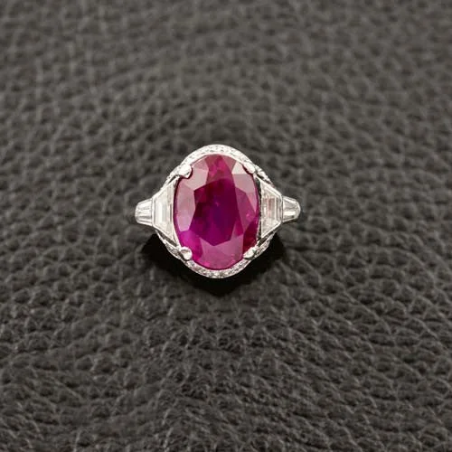 Natural Ruby & Diamond Ring