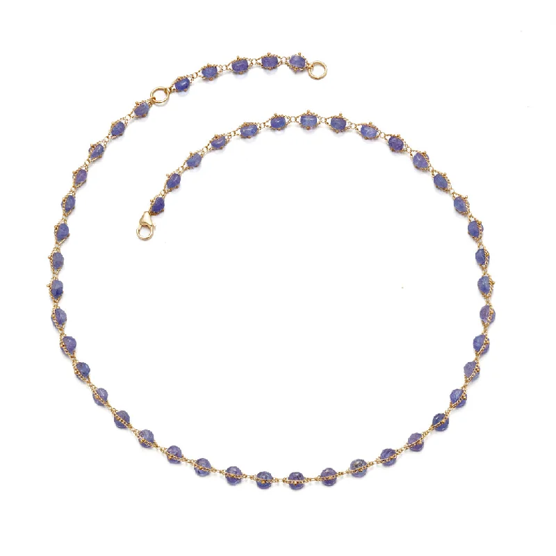 Woven Tanzanite Necklace